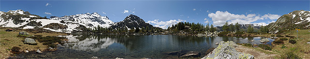 Panoramafoto Mssersee, Binntal